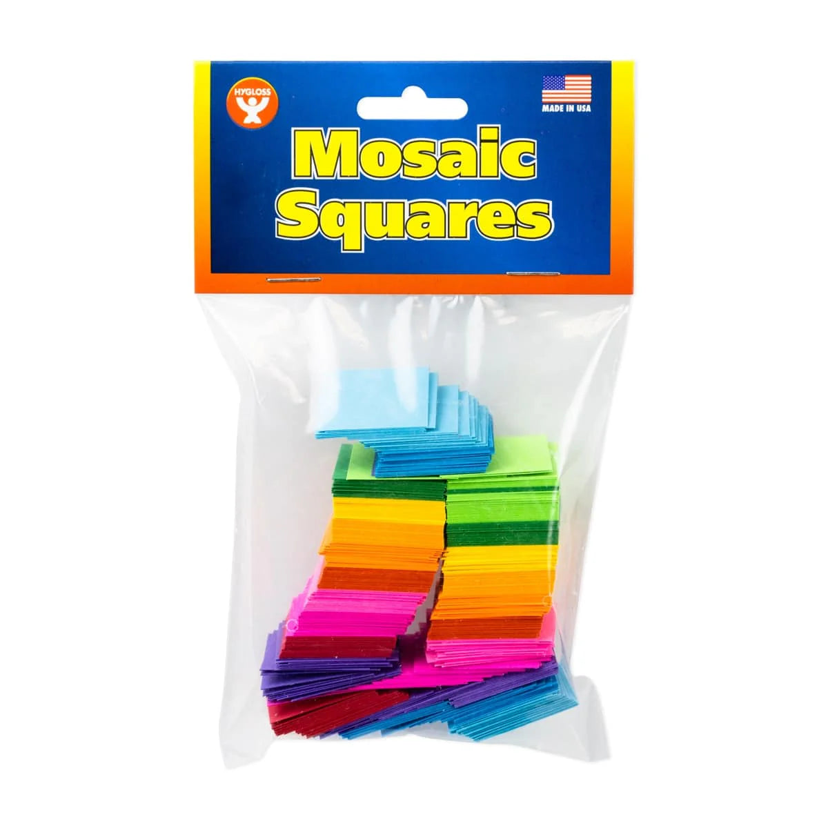 one-inch color mosaic squares cardstock paper – Red Hen Toys