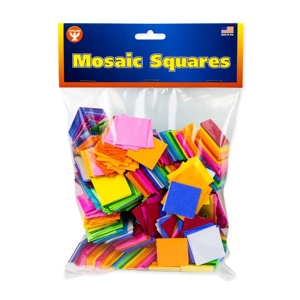 One Inch Color Square one-inch color mosaic squares cardstock paper – Red Hen Toys