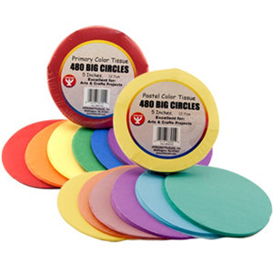 Hygloss Paper Circles 5 50 per Pack 6 Packs (HYG5052-6)