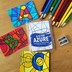 Alphabet Coloring Cards
